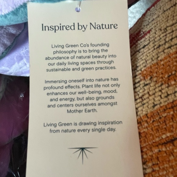 Cactus Leaf stuffed Throw pillow 16” round choice - Picture 4 of 4